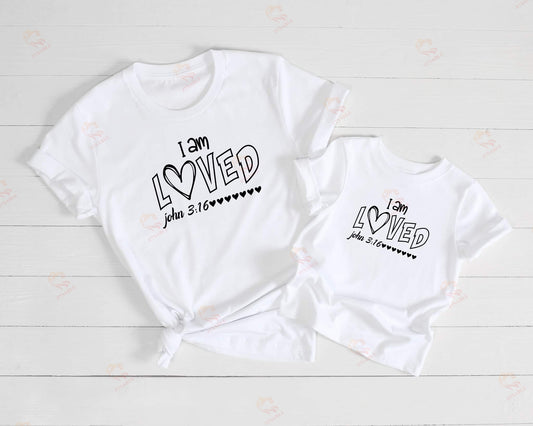 I am L❤️VED John 3:16 Children's Onesie and T-shirts